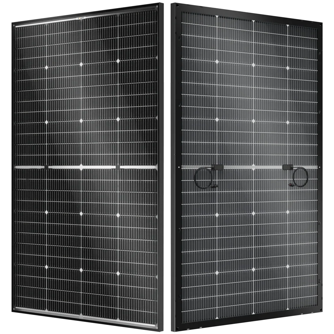 BougeRV N-Type 12V/24V 200 Watt Bifacial 16BB Solar Panel