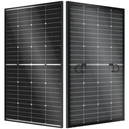 BougeRV N-Type 12V/24V 200 Watt Bifacial 16BB Solar Panel