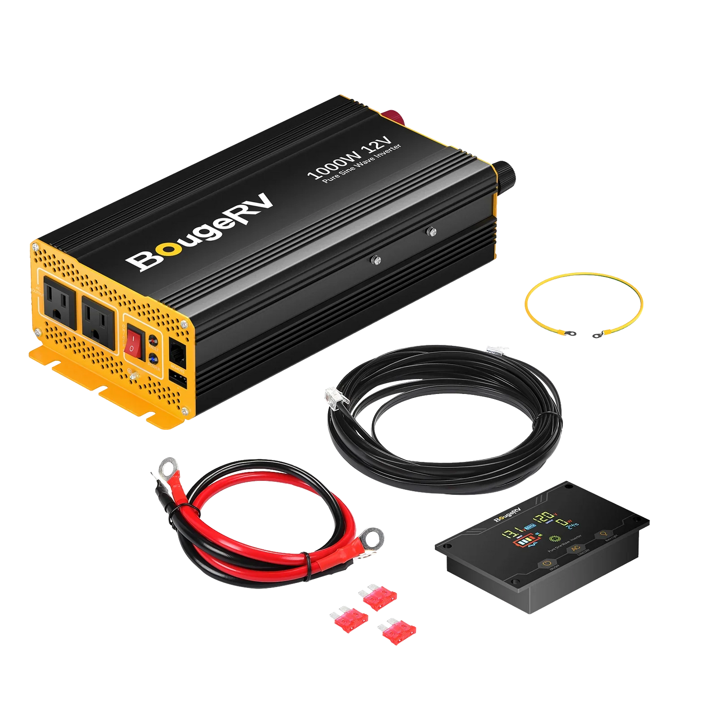BougeRV 12V 200 Watt Rigid Solar System Kit