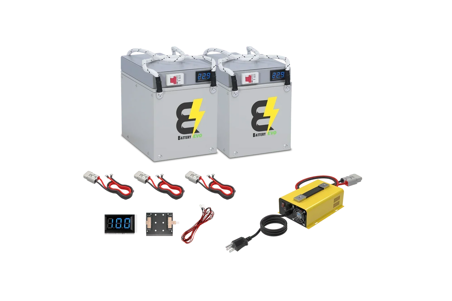 BatteryEVO 24V Eagle 2x Battery Kit (120Ah - 3kWh)