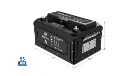 BigBattery 24V HUSKY 2 INV Lithium Battery 5.12kWh 200Ah | LiFePO4 | Inverter Comms | RV | Off-Grid | Marine Battery