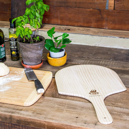 WPPO 12" x 24" Wooden Pizza Peel (Launch Pad) - 2 Pack