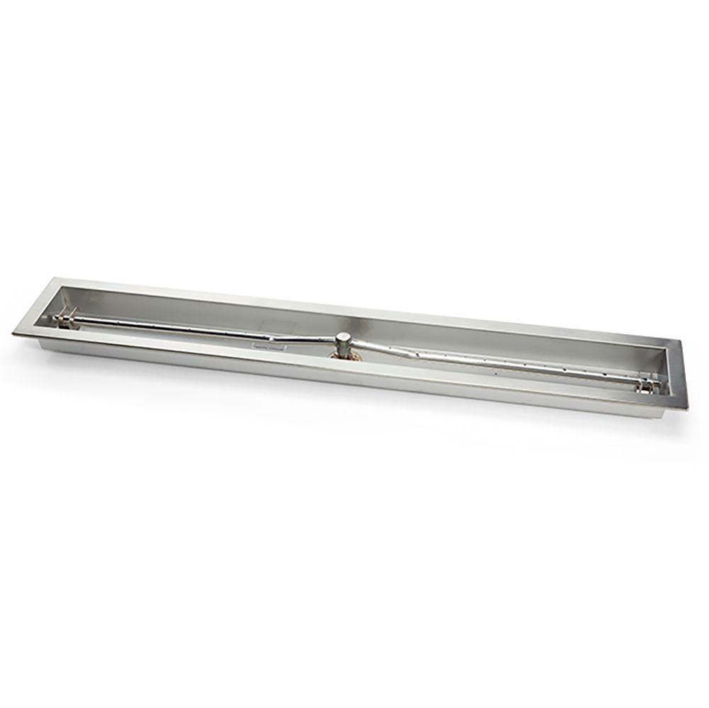 Hearth Products Controls 72" Stainless Steel Trough Burner with pan