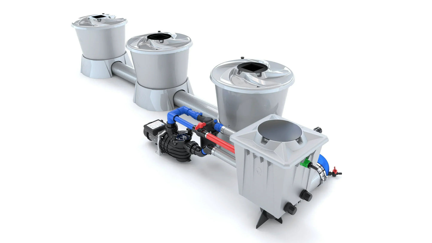 Alien Hydroponics - V-SYSTEM 3 Pot 1 Row End Header Kit