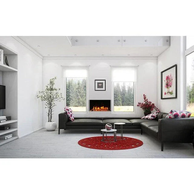 Amantii 40 Inch Tru-View Slim Smart Indoor Outdoor 3 Sided Electric Fireplace