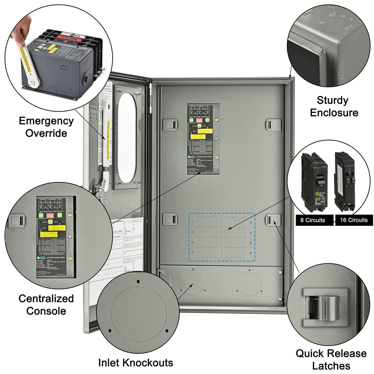 Nature's Generator 30A Automatic Generator Transfer Switch