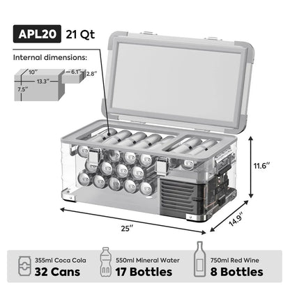 ICECO APL20 21QT Light Duty Single Zone Aluminum Freezer