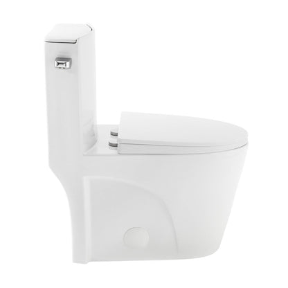Swiss Madison St. Tropez One-Piece Elongated Toilet Side Flush 1.28 gpf (6 - Pack)