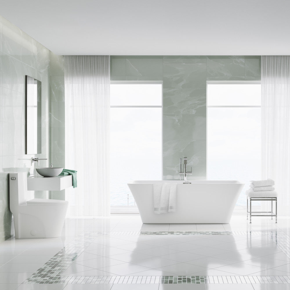 Swiss Madison St. Tropez One-Piece Elongated Toilet Side Flush 1.28 gpf (6 - Pack)