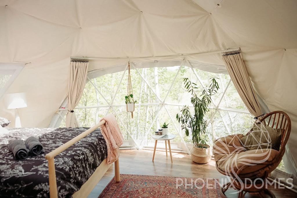 4-Season DELUXE Glamping Package Dome - 16'/5m - Phoenix Domes