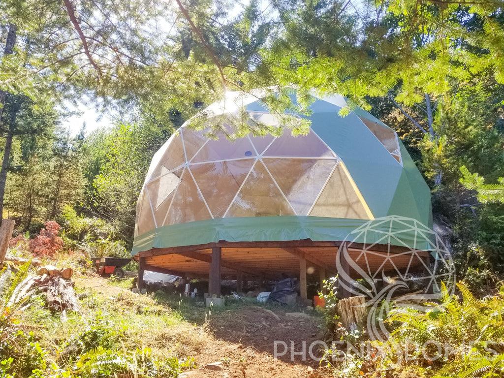 4-Season DELUXE Glamping Package Dome - 16'/5m - Phoenix Domes