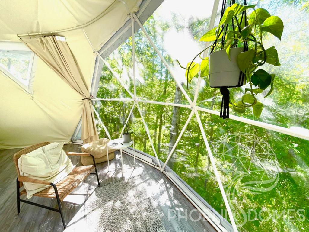 4-Season DELUXE Glamping Package Dome - 16'/5m - Phoenix Domes