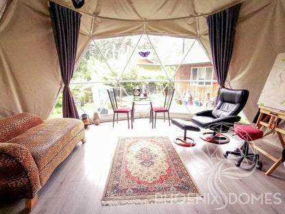 4-Season DELUXE Glamping Package Dome - 16'/5m - Phoenix Domes
