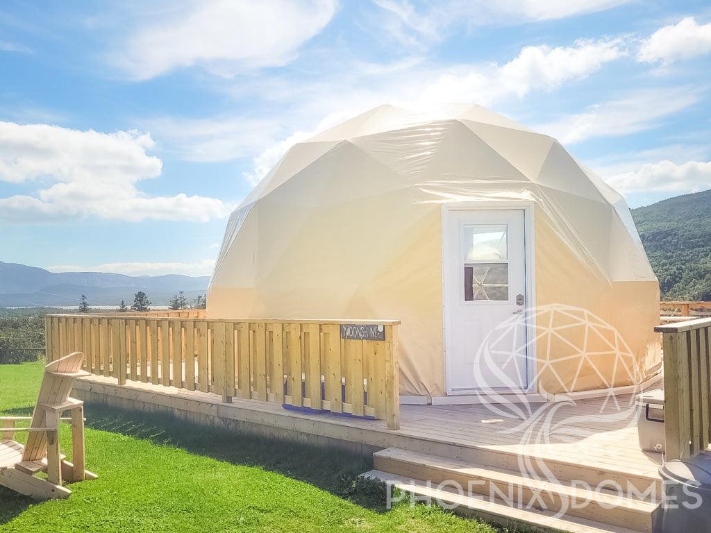 4-Season DELUXE Glamping Package Dome - 16'/5m - Phoenix Domes