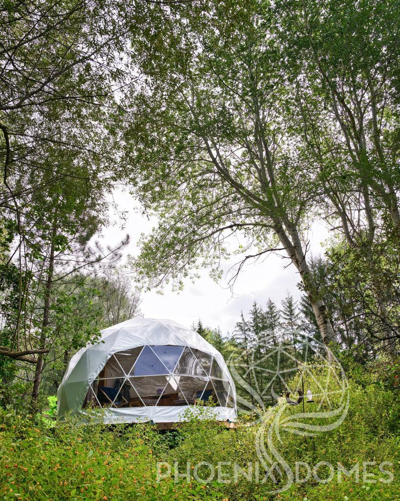 4-Season DELUXE Glamping Package Dome - 16'/5m - Phoenix Domes