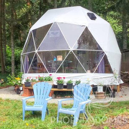 4-Season DELUXE Glamping Package Dome - 16'/5m - Phoenix Domes