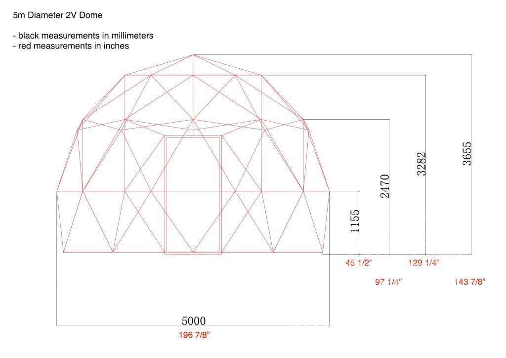 4-Season DELUXE Glamping Package Dome - 16'/5m - Phoenix Domes