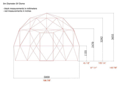 4-Season DELUXE Glamping Package Dome - 16'/5m - Phoenix Domes