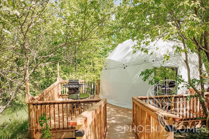4-Season DELUXE Glamping Package Dome - 16'/5m - Phoenix Domes