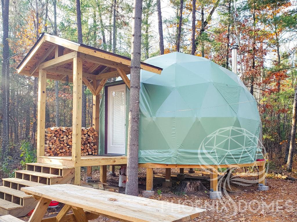 4-Season DELUXE Glamping Package Dome - 16'/5m - Phoenix Domes