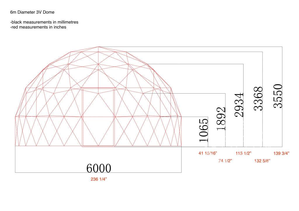 4-Season DELUXE Glamping Package Dome - 20'/6m - Phoenix Domes
