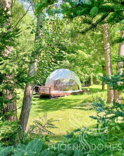 4-Season DELUXE Glamping Package Dome - 20'/6m - Phoenix Domes