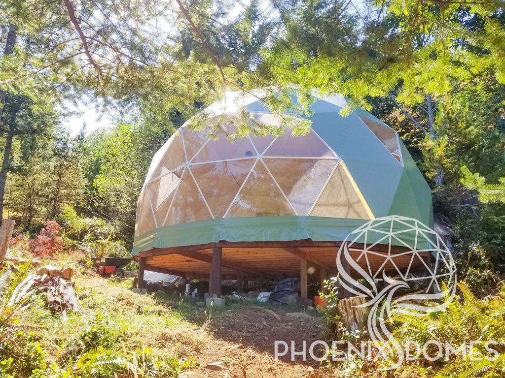 4-Season DELUXE Glamping Package Dome - 23'/7m - Phoenix Domes