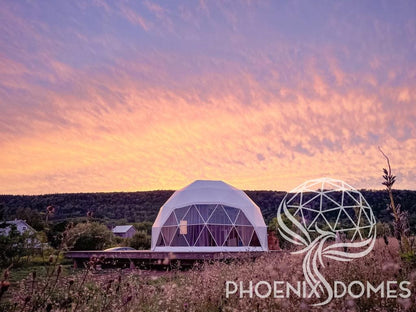 4-Season DELUXE Glamping Package Dome - 23'/7m - Phoenix Domes