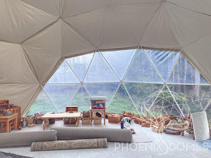 4-Season DELUXE Glamping Package Dome - 26'/8m - Phoenix Domes