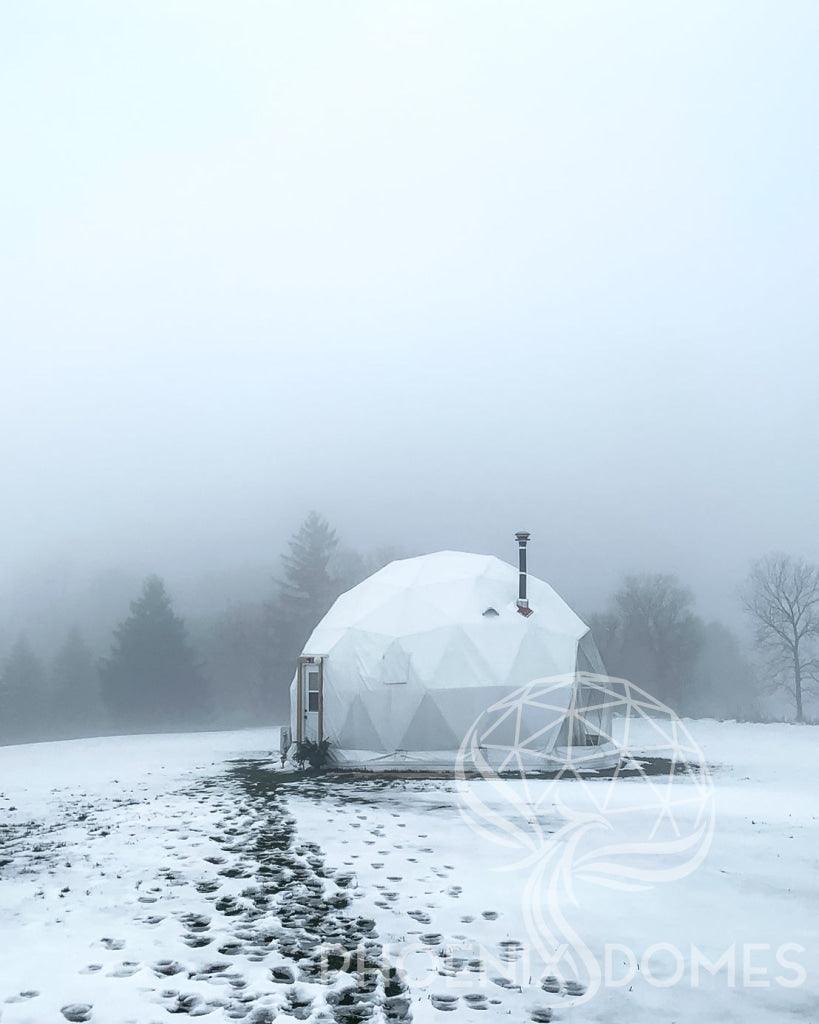 4-Season DELUXE Glamping Package Dome - 26'/8m - Phoenix Domes