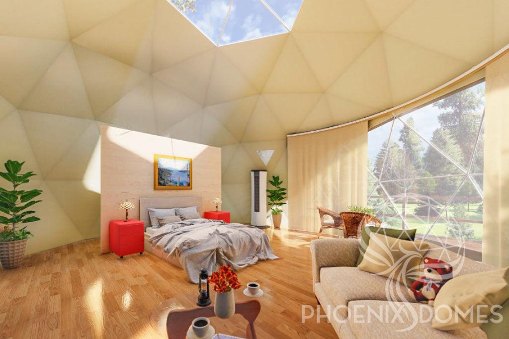 4-Season DELUXE Glamping Package Dome - 26'/8m - Phoenix Domes