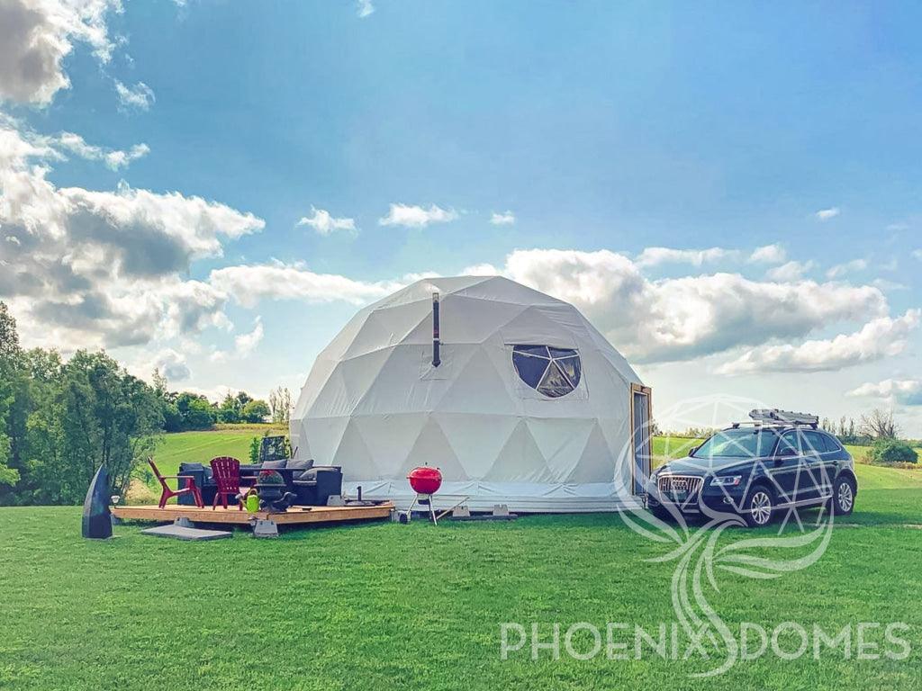 4-Season DELUXE Glamping Package Dome - 26'/8m - Phoenix Domes