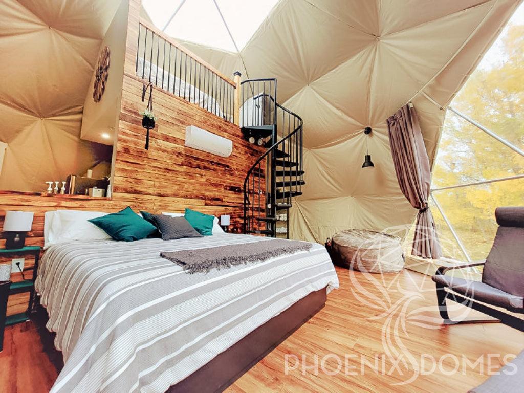 4-Season DELUXE Glamping Package Dome - 26'/8m - Phoenix Domes