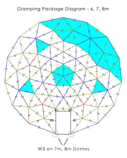 4-Season DELUXE Glamping Package Dome - 26'/8m - Phoenix Domes