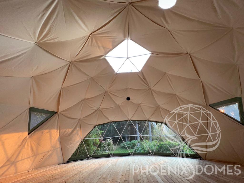 4-Season DELUXE Glamping & Yoga Package Dome - 30'/9m - Phoenix Domes