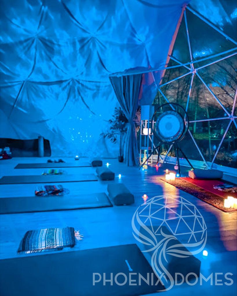 4-Season DELUXE Glamping & Yoga Package Dome - 30'/9m - Phoenix Domes