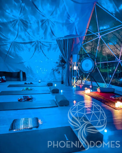 4-Season DELUXE Glamping & Yoga Package Dome - 30'/9m - Phoenix Domes