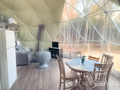 4-Season DELUXE Glamping & Yoga Package Dome - 30'/9m - Phoenix Domes