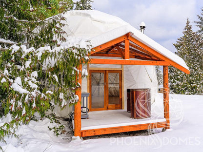 4-Season DELUXE Glamping & Yoga Package Dome - 30'/9m - Phoenix Domes