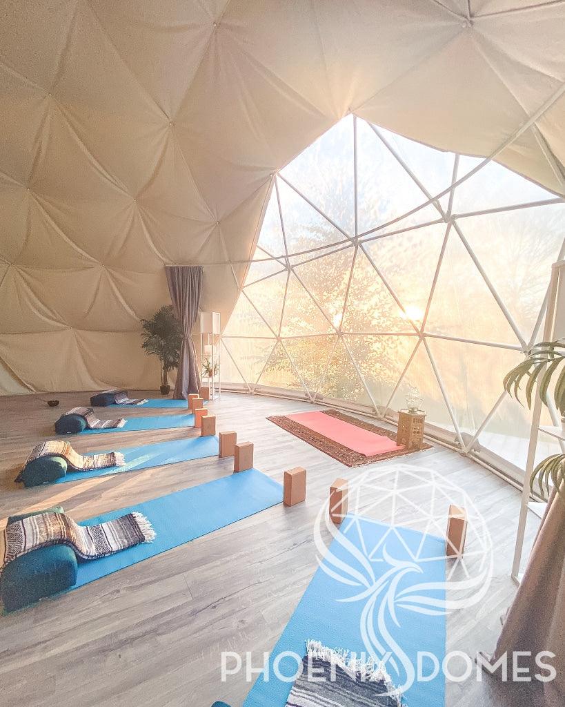4-Season DELUXE Glamping & Yoga Package Dome - 30'/9m - Phoenix Domes