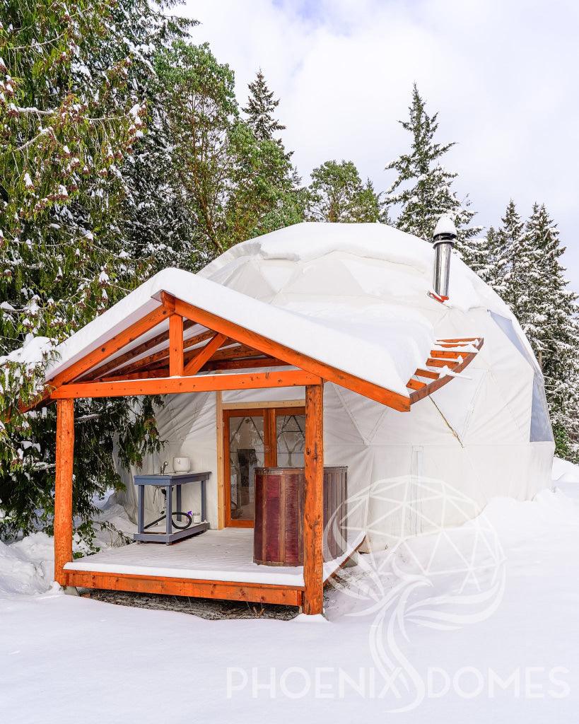 4-Season DELUXE Glamping & Yoga Package Dome - 33'/10m - Phoenix Domes