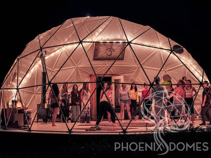 4-Season DELUXE Glamping & Yoga Package Dome - 33'/10m - Phoenix Domes