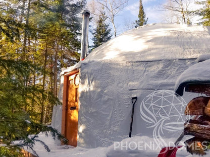4-Season DELUXE Glamping & Yoga Package Dome - 33'/10m - Phoenix Domes