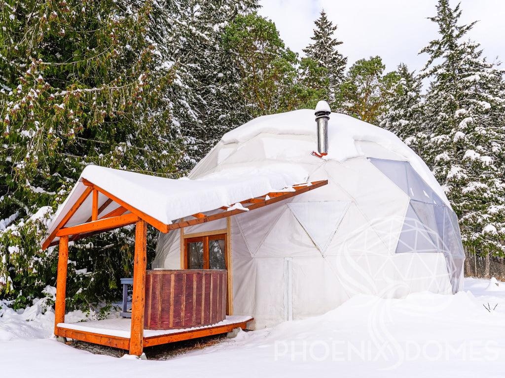 4-Season DELUXE Glamping & Yoga Package Dome - 33'/10m - Phoenix Domes