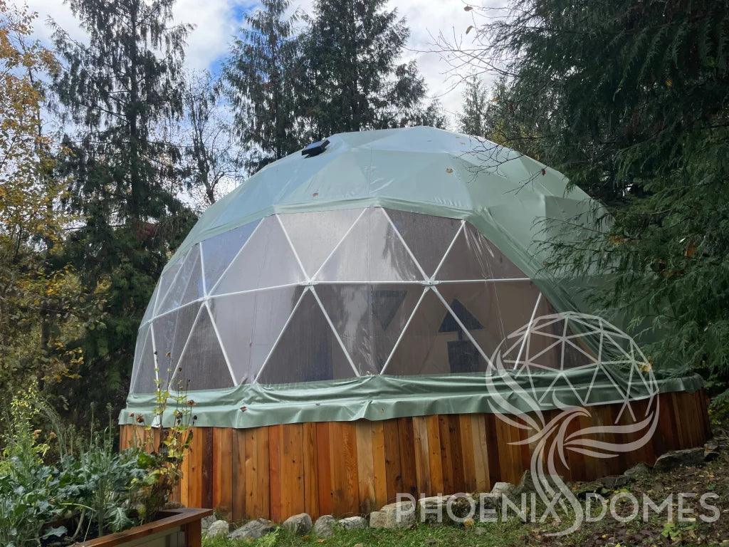 4-Season DELUXE Glamping & Yoga Package Dome - 33'/10m - Phoenix Domes