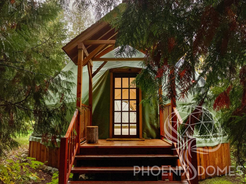 4-Season DELUXE Glamping & Yoga Package Dome - 33'/10m - Phoenix Domes