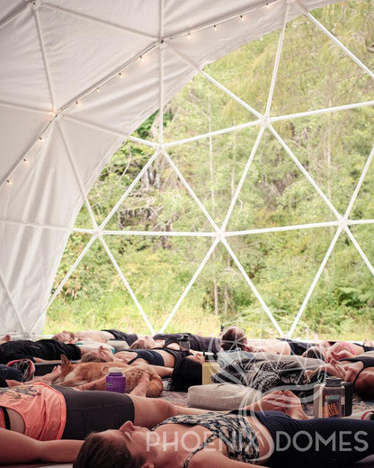 4-Season DELUXE Glamping & Yoga Package Dome - 33'/10m - Phoenix Domes