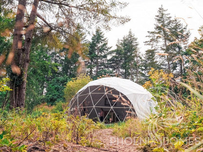 4-Season DELUXE Glamping & Yoga Package Dome - 33'/10m - Phoenix Domes