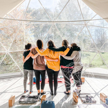 4-Season DELUXE Glamping & Yoga Package Dome - 33'/10m - Phoenix Domes