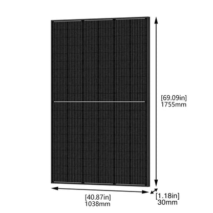 Nature's Generator 410 Watt Monocrystalline Solar Panel (4 Pack) With Solar Panel Mount Rack